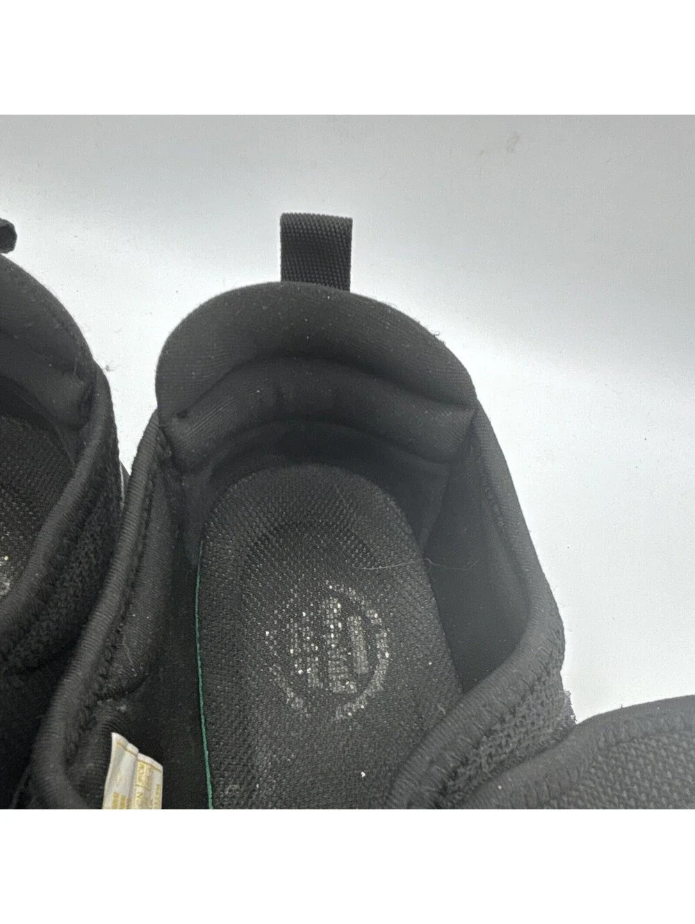 FitVille Mens Black Mesh Hook & Loop Strap Sneaker Wide Lightweight Size 11EEW